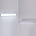 Arisha Applique Murale à Miroir Moderne Design LED Rectangulaire Métal Acrylique Blanc Salle de Bain - Neutralighting