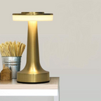 Mira Lampe de Table Champignon Moderne LED Métal/Acrylique Doré/Argent/Rose Rouge Salon - Neutralighting