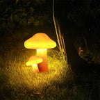 Ray Lampe Extérieure au sol Champignon Moderne, Résine, Orange, Cour - Neutralighting