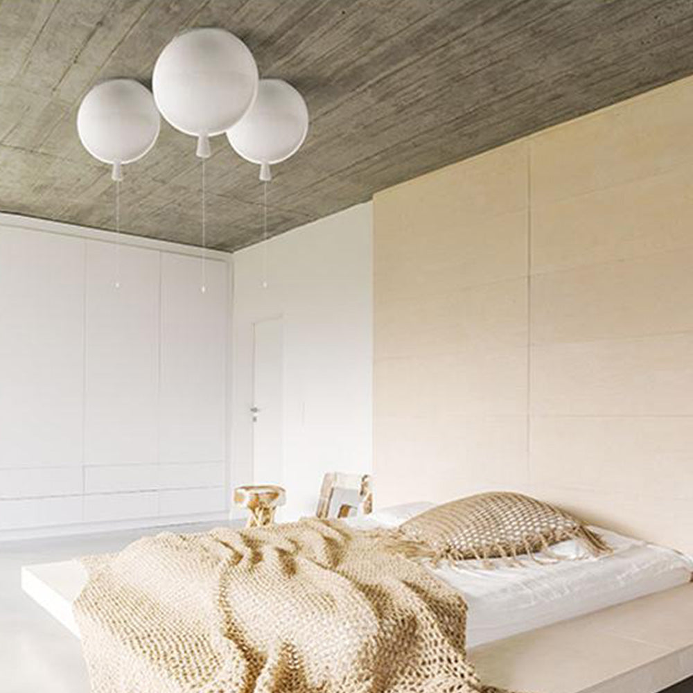 Aria Plafonnier Ballon Moderne, Accylique, Blanc/Jaune/Orange/Rouge/Rose, Chambre - Neutralighting