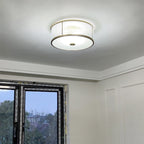 Silva Plafonnier Moderne d'Art Simple Verre Chambre à Coucher - Neutralighting