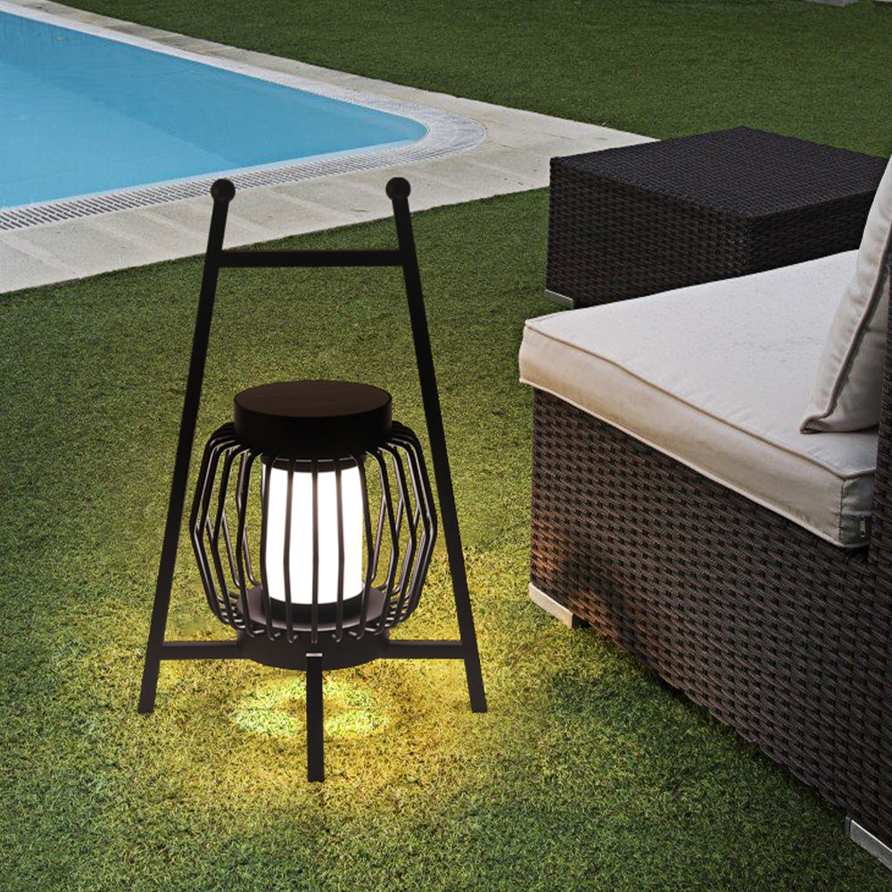 Ray Lampadaire Lanterne Moderne, Métal, Noir, Allée - Neutralighting