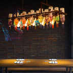 Valentina LED Art Déco Bouteille de Vin Verre Suspension Chambre Salon - Neutralighting