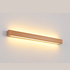 Dwyn Applique Murale Miroir Linéaire Minimaliste Bois Salon - Neutralighting