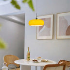 Charlotte Suspension Dôme Moderne Verre. Blanc/Orange. Salle de Bain - Neutralighting
