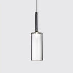 Priya Lustre Suspension Moderne Minimaliste Verre Clair/Gris Bar - Neutralighting