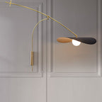 Arisha Applique Murale Réglable Design, Noir/Or, Salon/Chambre - Neutralighting