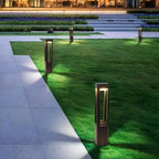 Ray Borne Extérieure Rectangulaire Simple, Métal/Acrylique, Noir, Jardin - Neutralighting