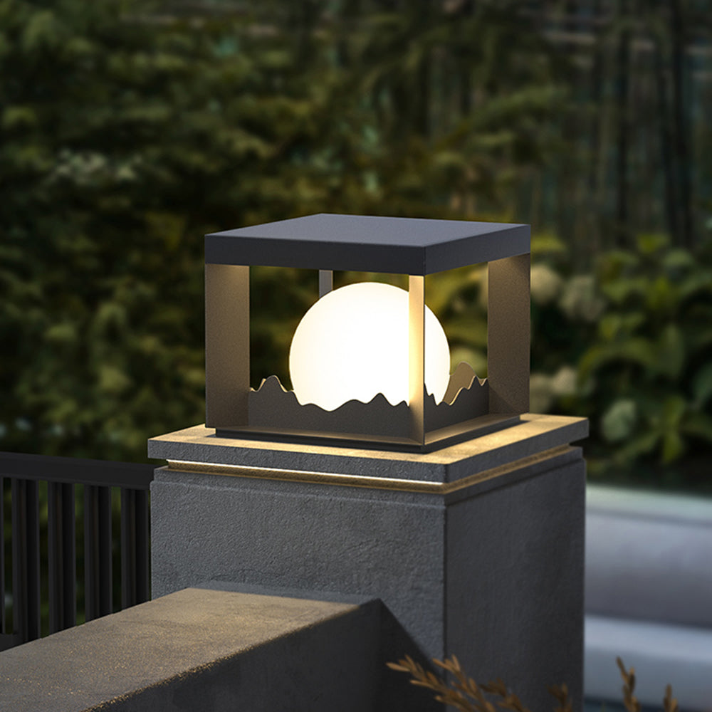 Ray Lampe de Poteau Solaire, Montagne, L 25/30/40CM - Neutralighting