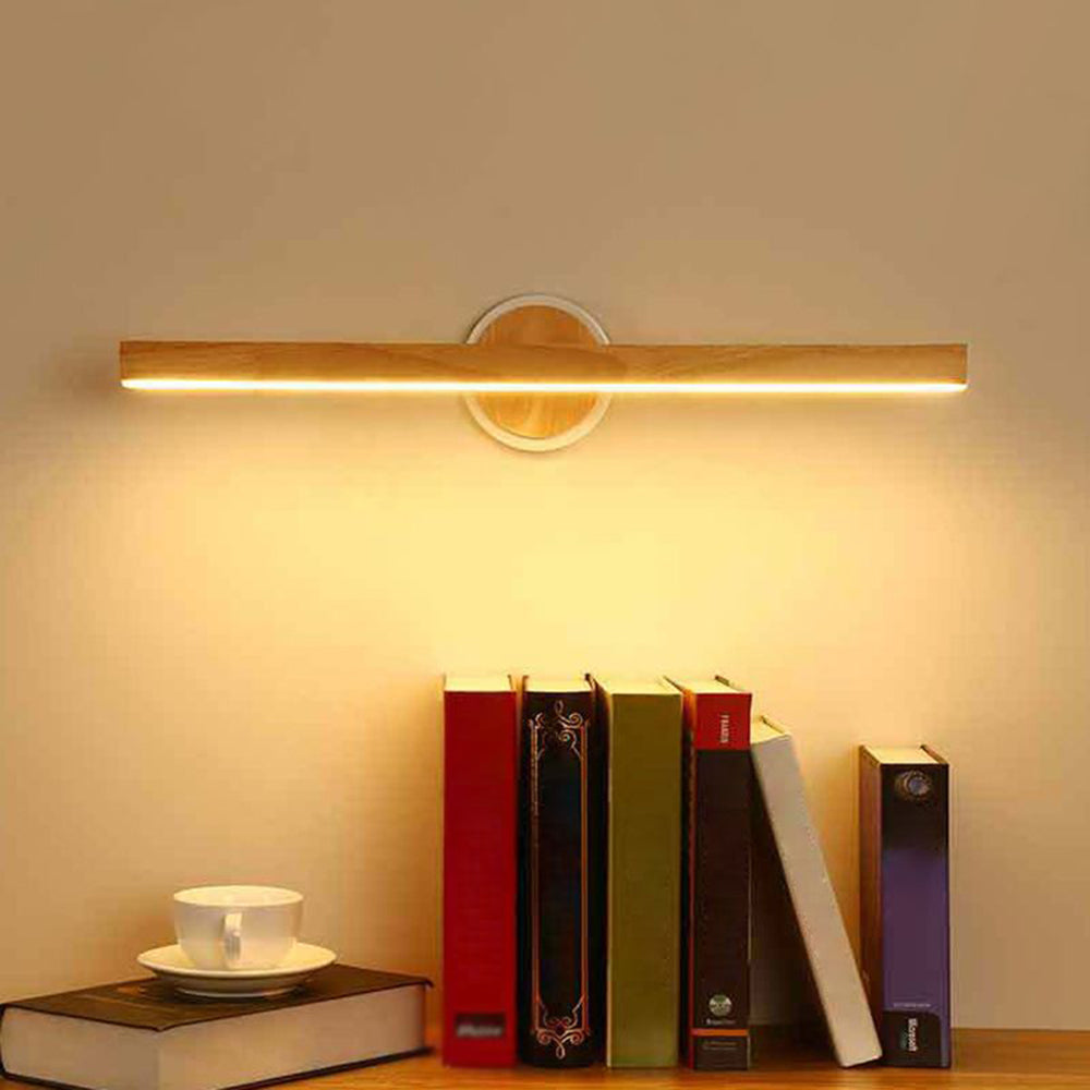 Muto Design LED Applique Murale à Miroir Rectangulaire Moderne Bois Salle de Bain/Chambre - Neutralighting