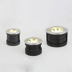 Ray Spot de Bassin Cylindre Moderne, Métal/Verre, Noir, Cour - Neutralighting