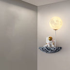 Aria Applique Murale Sphérique Astronaute Design LED Moderne Métal/Verre/Acrylique Blanc Salon - Neutralighting