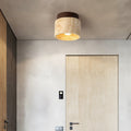 Arisha Rétro Pierre Bois Plafonnier Couloir - Neutralighting