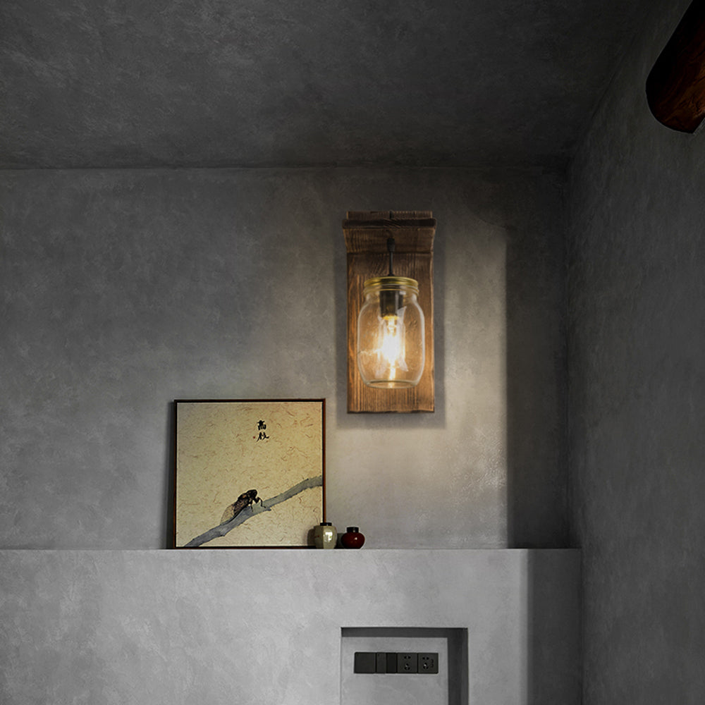 Epoch Applique Mutrale Pot, Métal et Bois - Neutralighting