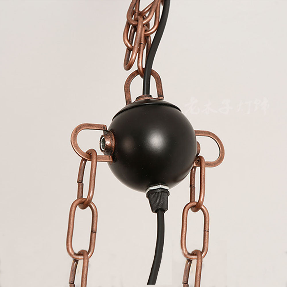 Epoch Lustre Vintage, Metal/Bois, Marron, Salon - Neutralighting