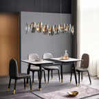 Kristy Lustre LED Moderne Verre/Métal Doré Pour Chambre/Salon - Neutralighting