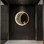 Aria Applique Murale Moderne Astronaute Lune, Métal, Noir, Chambre/Salon - Neutralighting