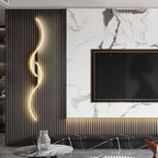 Lumor Applique Murale Vague Design Moderne Noir/Or Salon - Neutralighting