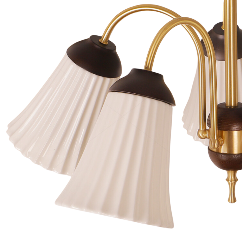 Ray Rétro LED Lustre Or Métal Chambre À Coucher/Salle À Manger - Neutralighting