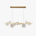 Valentina Suspension Boule Moderne, Métal/Verre, Doré/Noir, Salon - Neutralighting