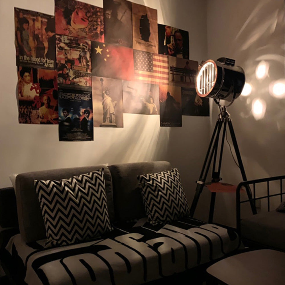 Mira Moderne Industrielle Lampadaire Trépied Rétro Métal Chromé/Bureau/Salon - Neutralighting
