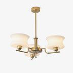 Lustra Chandelier en Verre Vintage Doré Naturel - Neutralighting