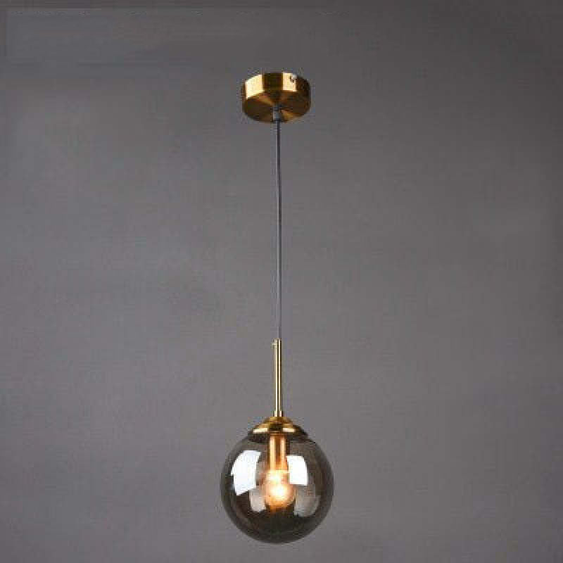 Narell Luminaires Suspension Verre Transparent Ambre - Neutralighting