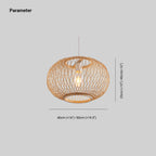 Ritta Vintage LED Suspension Acrylique Rotin Salle à Manger Chambre à coucher - Neutralighting