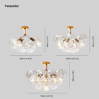 Valentina Moderne LED Plafonnier Doré/Chromé Verre Salle à manger - Neutralighting
