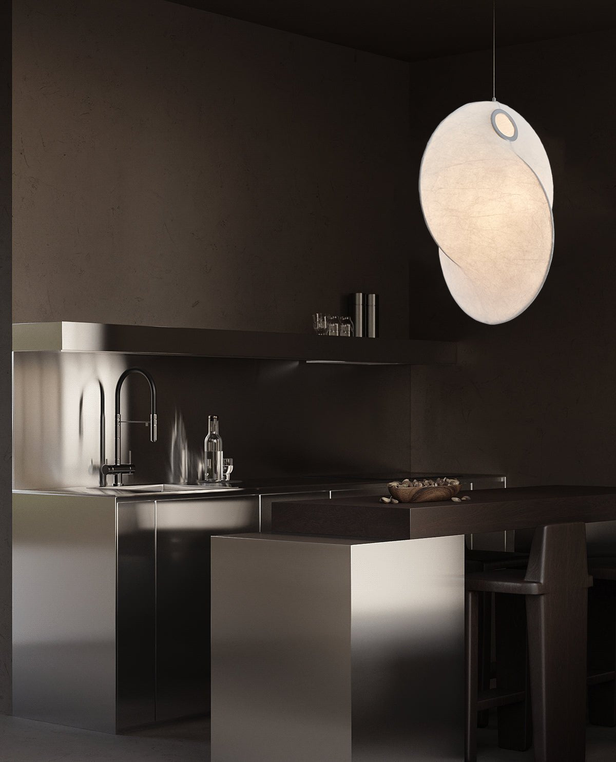 Verine Suspension Sculpturale en Soie de Mûrier - Neutralighting