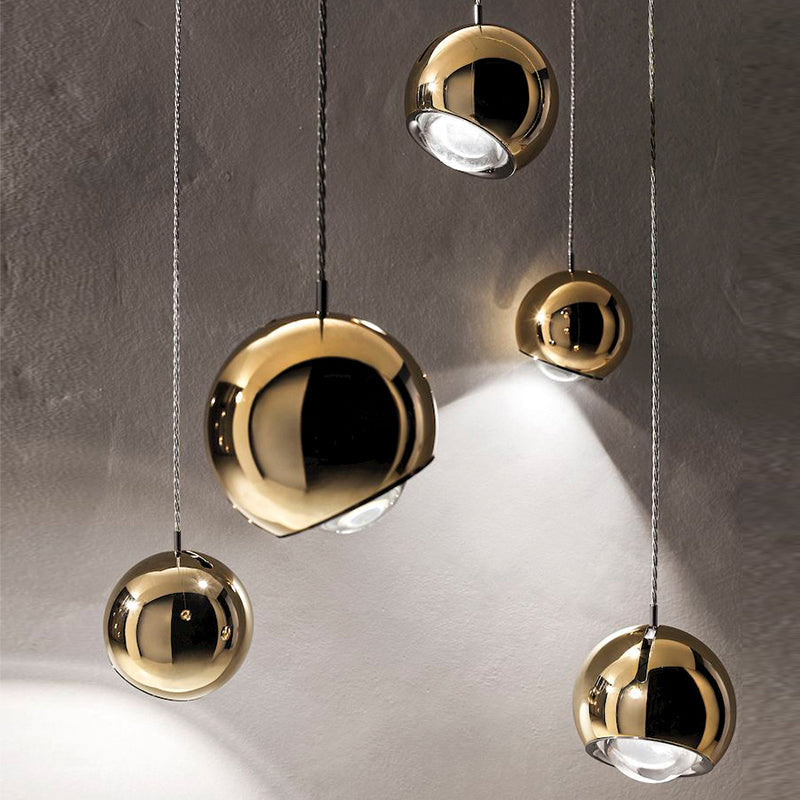 Valentina Design Moderne LED Luminaires Suspensions Or/Argent Chambre/Salon - Neutralighting