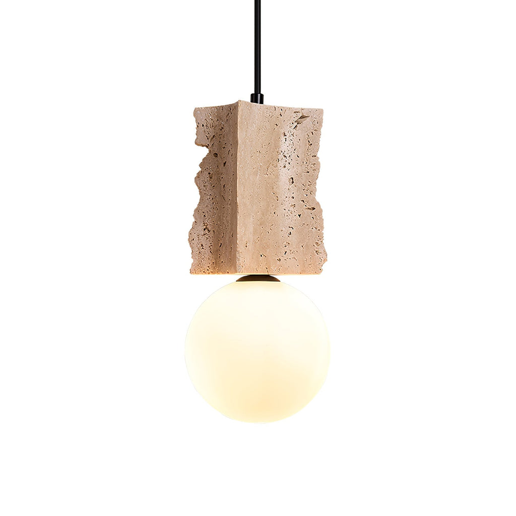 Raw Suspension à Bordure en Travertin - Neutralighting