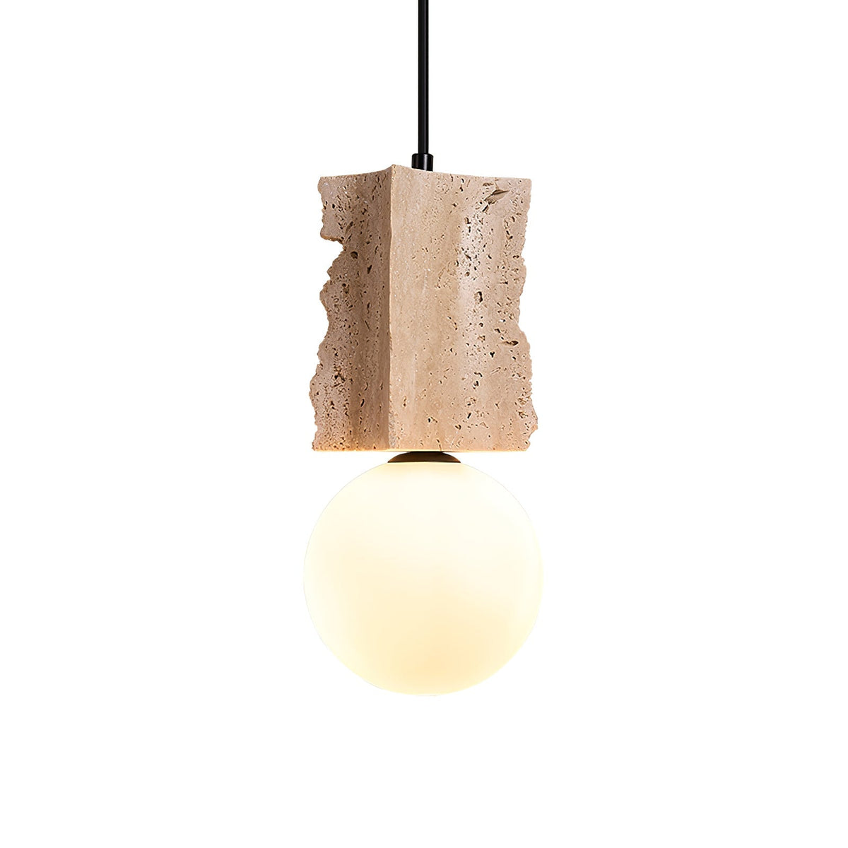 Raw Suspension à Bordure en Travertin - Neutralighting