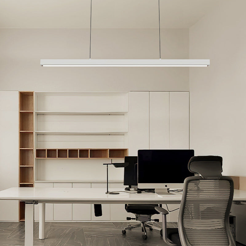 Ray Suspension Linéaire Moderne, Métal, Noir/Blanc, Salon - Neutralighting