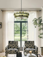 Aurora Chandelier Disque Verre Murano Vintage - Neutralighting