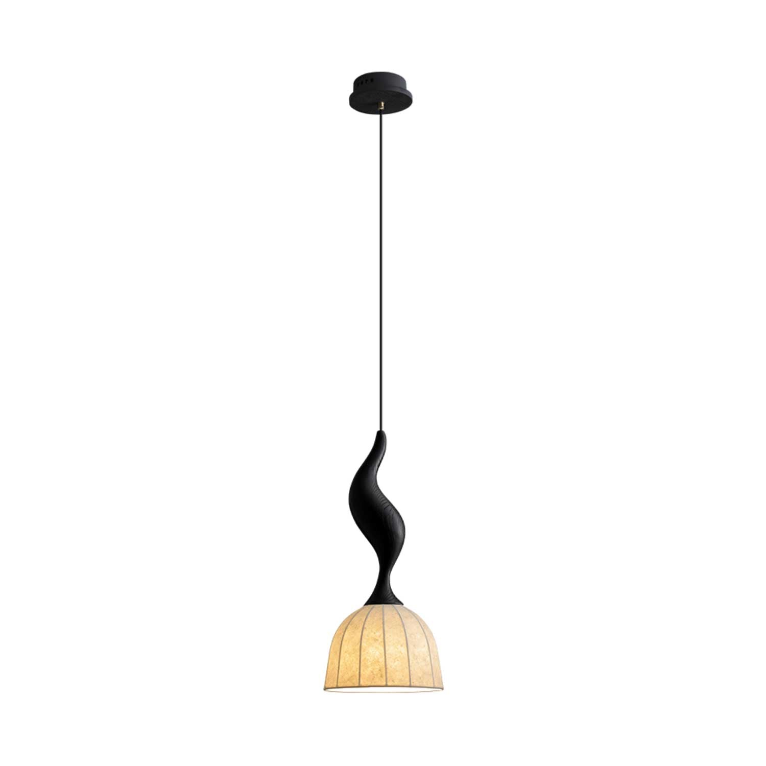 Colire Créativité Tordu Bois Suspension Lumière - Neutralighting