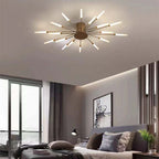 Wesley Plafonnier Fireworks Design Artistique Noir/Doré - Neutralighting