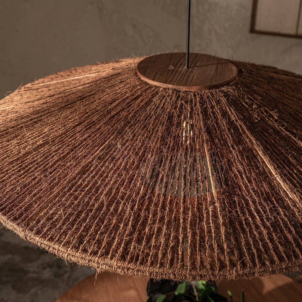 Ritta Rustique Suspension Rotin Salon Salle à Manger Chambre à Coucher - Neutralighting