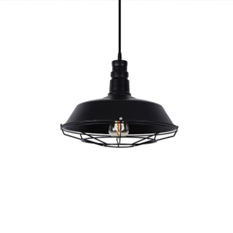 Epoch Suspension Dôme Industriel, Métal, Noir/Rouille, Salon - Neutralighting