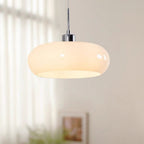 Charlotte Suspension Dôme Moderne Verre. Blanc/Orange. Salle de Bain - Neutralighting