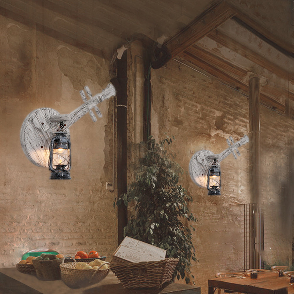 Epoch Applique Murale en Forme de Luth, Métal et Bois - Neutralighting