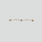 Arisha Modern LED Suspension Or Noir Métal Salon Chambre à Coucher - Neutralighting