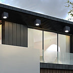 Ray Plafonnier Cube Moderne, Métal/Verre, Gris, Extérieur - Neutralighting