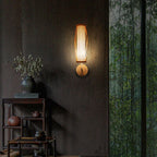 Ritta Applique Murale Intérieur Cylindre Vintage LED Bambou Marron Salon/Chambre - Neutralighting