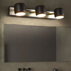 Arisha Applique Murale Cylindrique Moderne Métal/Acrylique Noir/Blanc Salle de Bain - Neutralighting