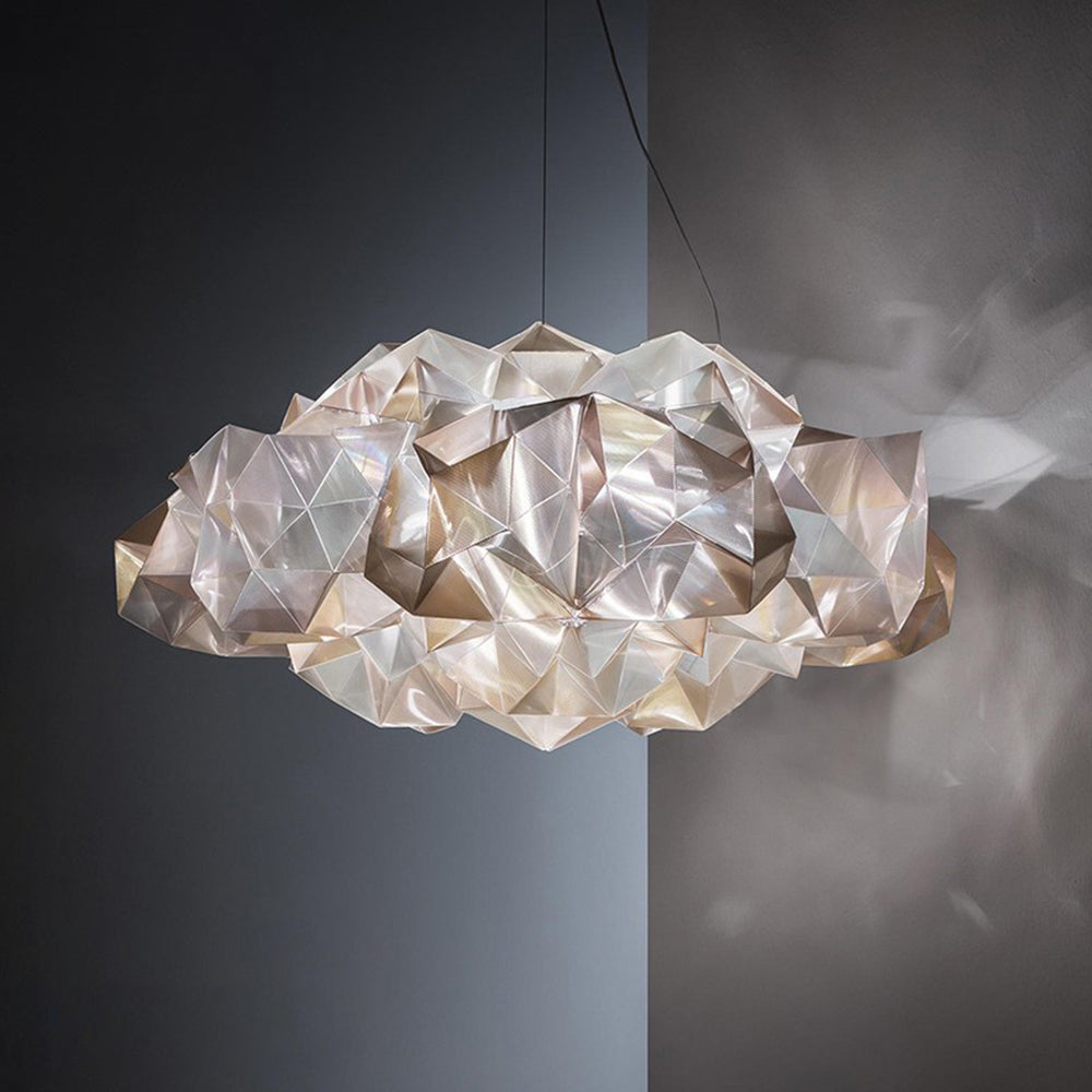 Arisha Suspension Irrégulier Géométrique, Metal/Acrylique, Blanc/Noir, Chambre - Neutralighting