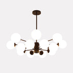 Valentina Suspension Multi Retro, Metal/Verre, Noir/Or, Salon - Neutralighting