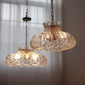 Arisha Moderne Forme Poire Lustre Glace Fusion Verre Chambre À Coucher - Neutralighting