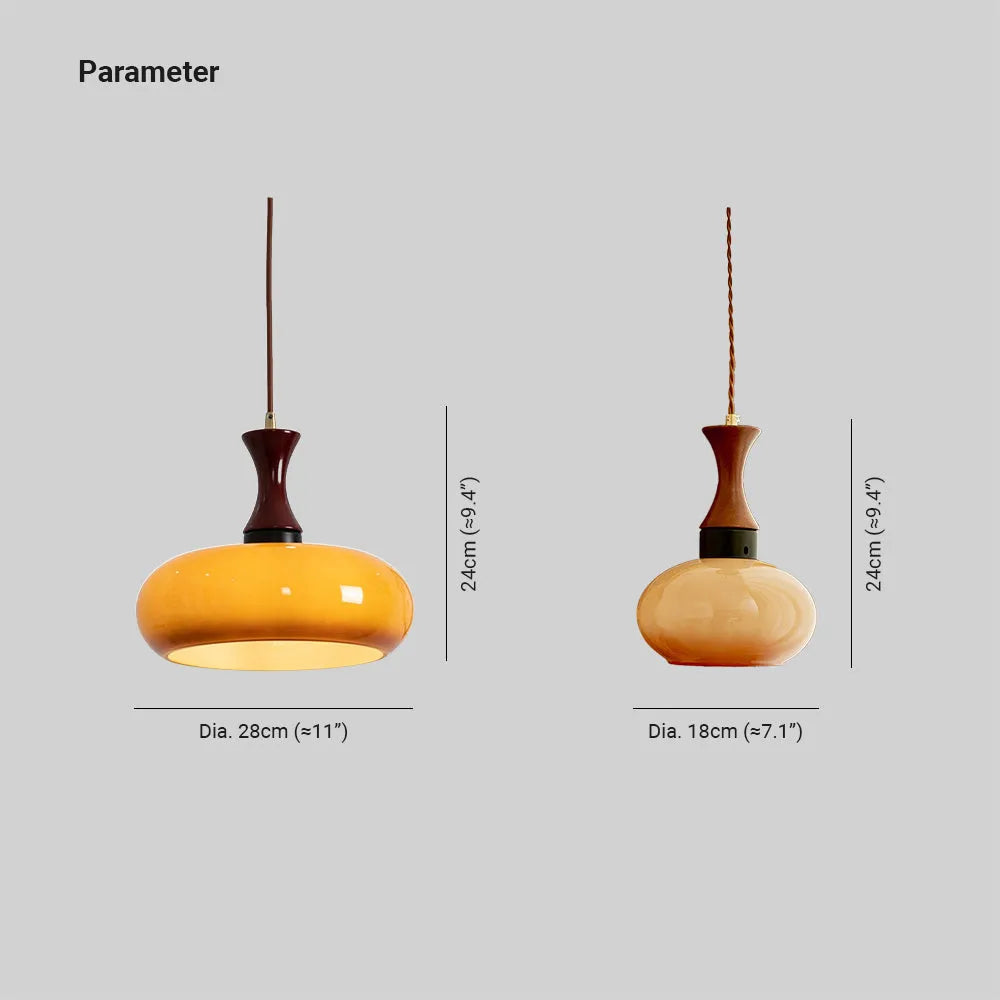 Charlotte Suspension Bois Verre - Neutralighting