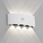 Ray Applique Murale Linéaire Scandinave, Métal/Acrylique, Noir/Blanc, Couloir - Neutralighting